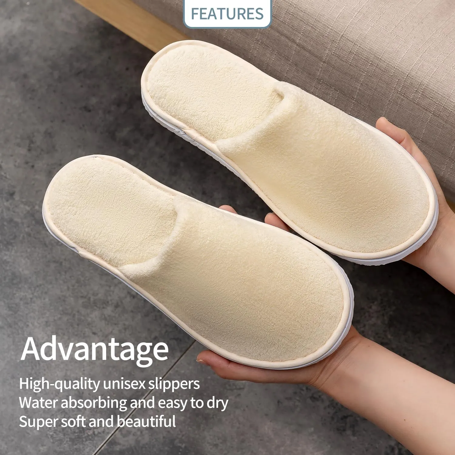 6-9 Pairs Spa Slippers, Non Slip Disposable Slippers For Guest, Washable Reusable, Which Can Be Used As Women Men, House, Indoor, Bathroom, Bedroom, Hotel, Bride Slippers
