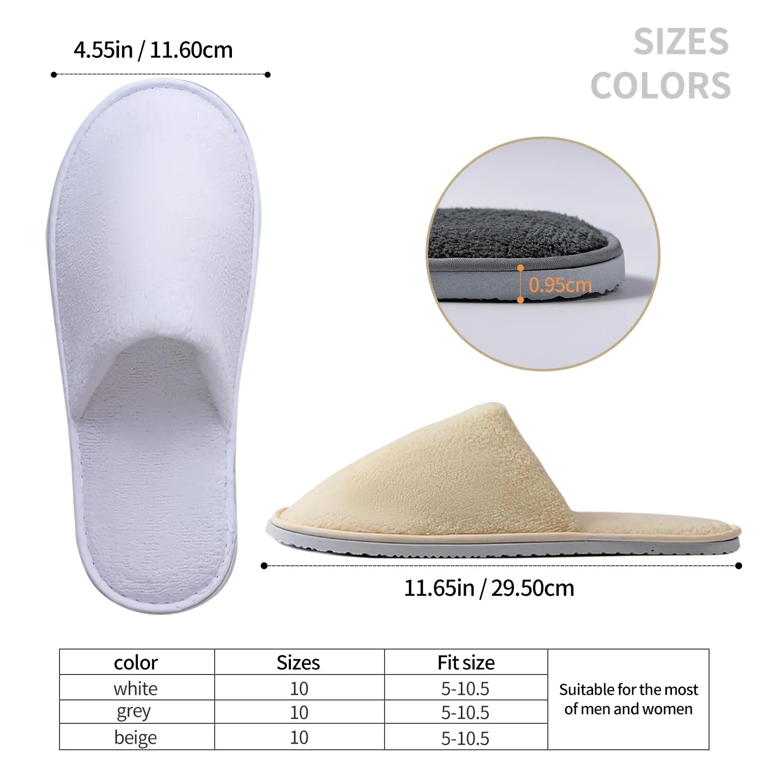 6-9 Pairs Spa Slippers, Non Slip Disposable Slippers For Guest, Washable Reusable, Which Can Be Used As Women Men, House, Indoor, Bathroom, Bedroom, Hotel, Bride Slippers