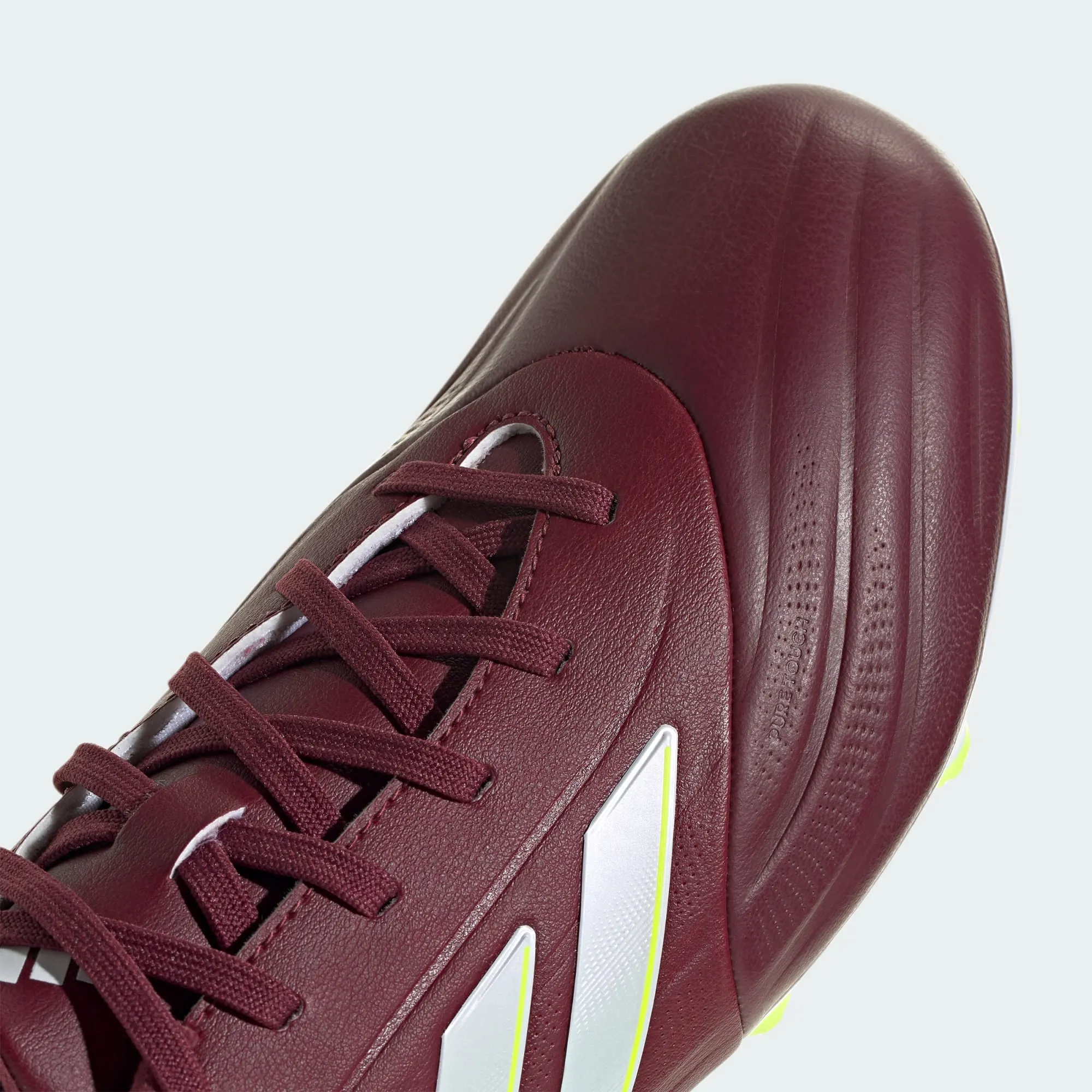 adidas COPA PURE II LEAGUE Firm Ground Soccer Cleats | Shadow Red-Cloud White | Men's