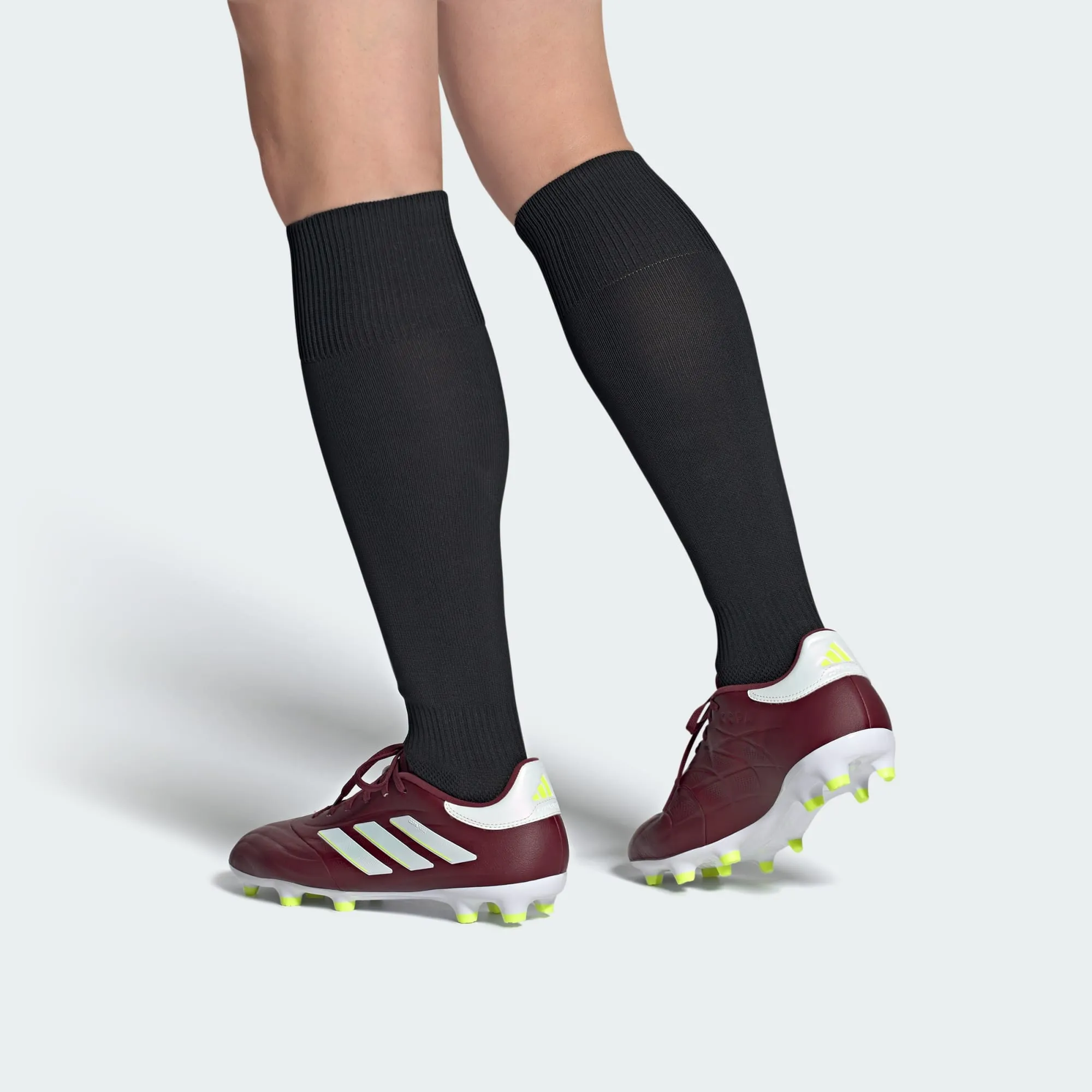 adidas COPA PURE II LEAGUE Firm Ground Soccer Cleats | Shadow Red-Cloud White | Men's