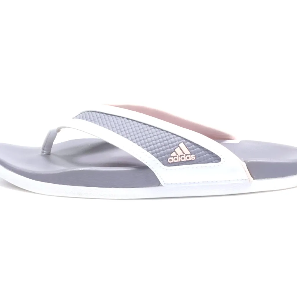Adidas Slippers Canvas Grey Colour For Women