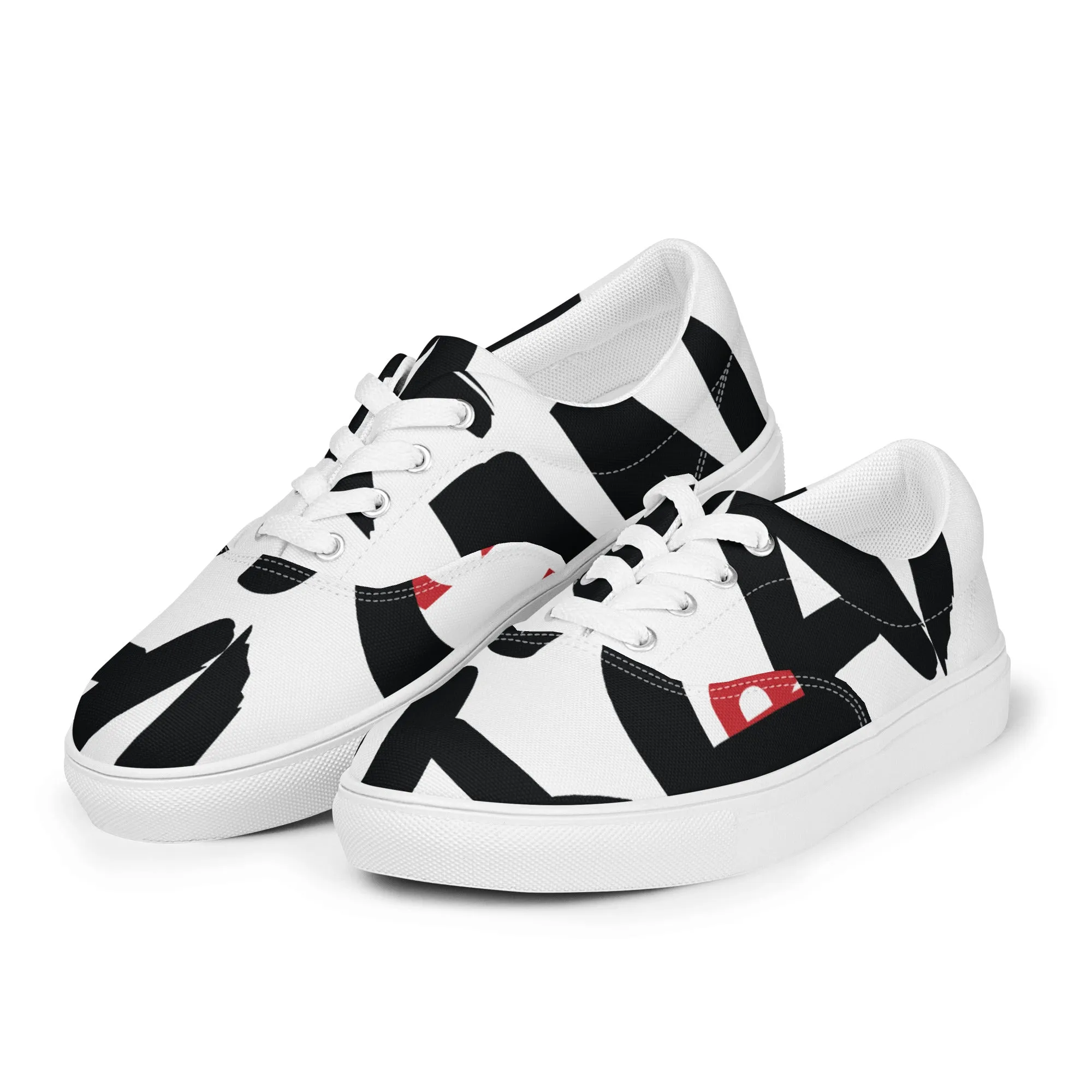 AFRICAN SAMURAI Men’s Lace-Up Canvas Shoes