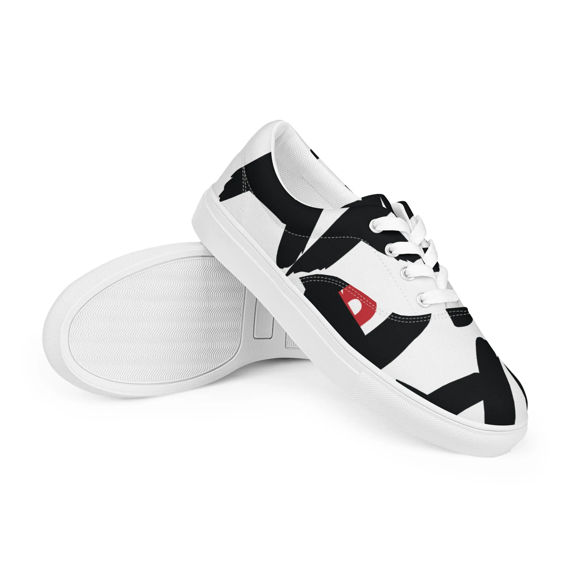 AFRICAN SAMURAI Men’s Lace-Up Canvas Shoes
