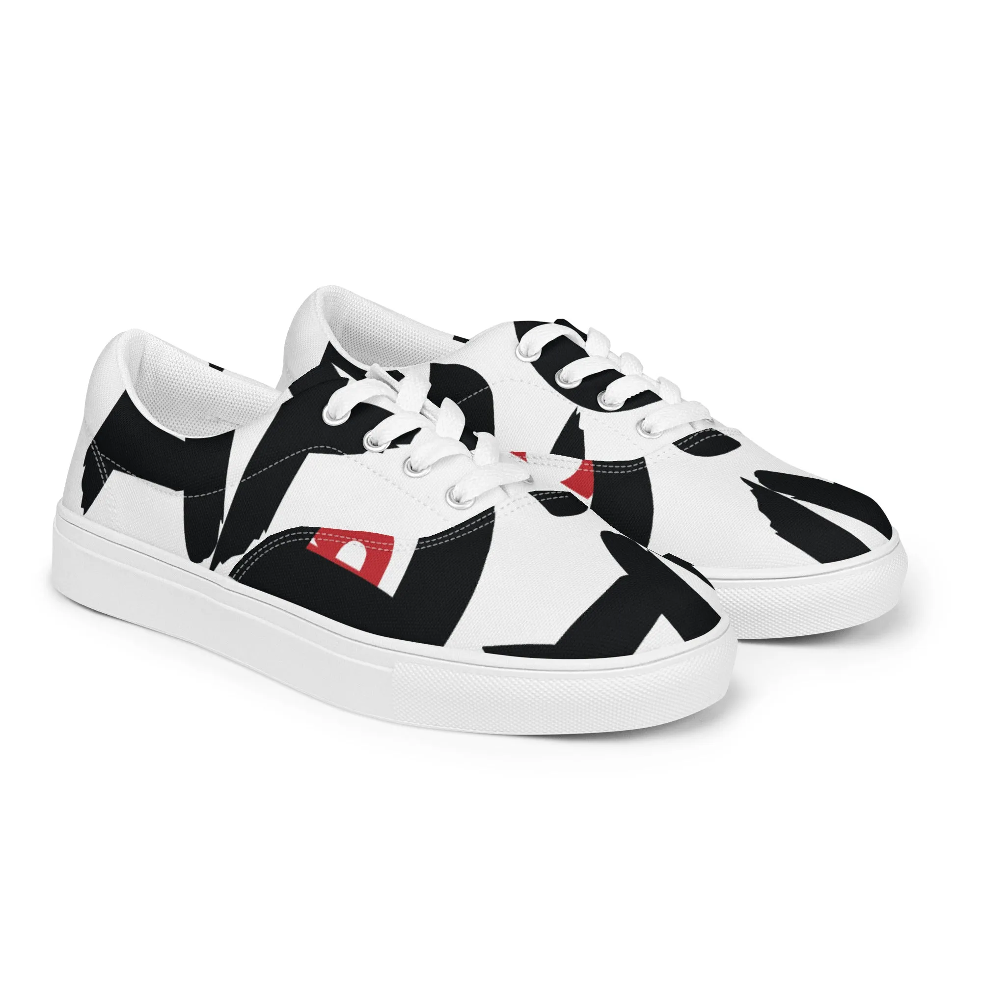 AFRICAN SAMURAI Men’s Lace-Up Canvas Shoes