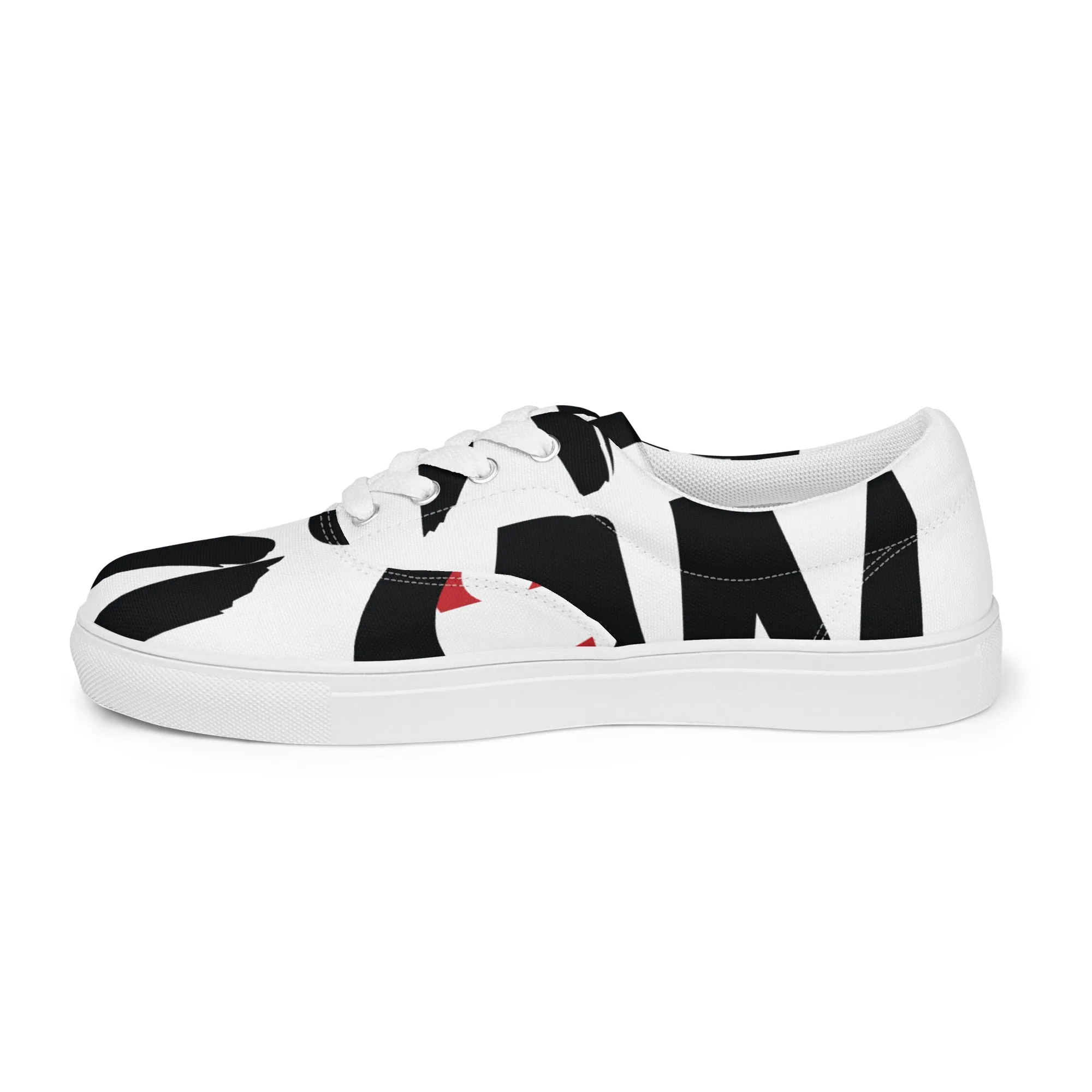 AFRICAN SAMURAI Men’s Lace-Up Canvas Shoes