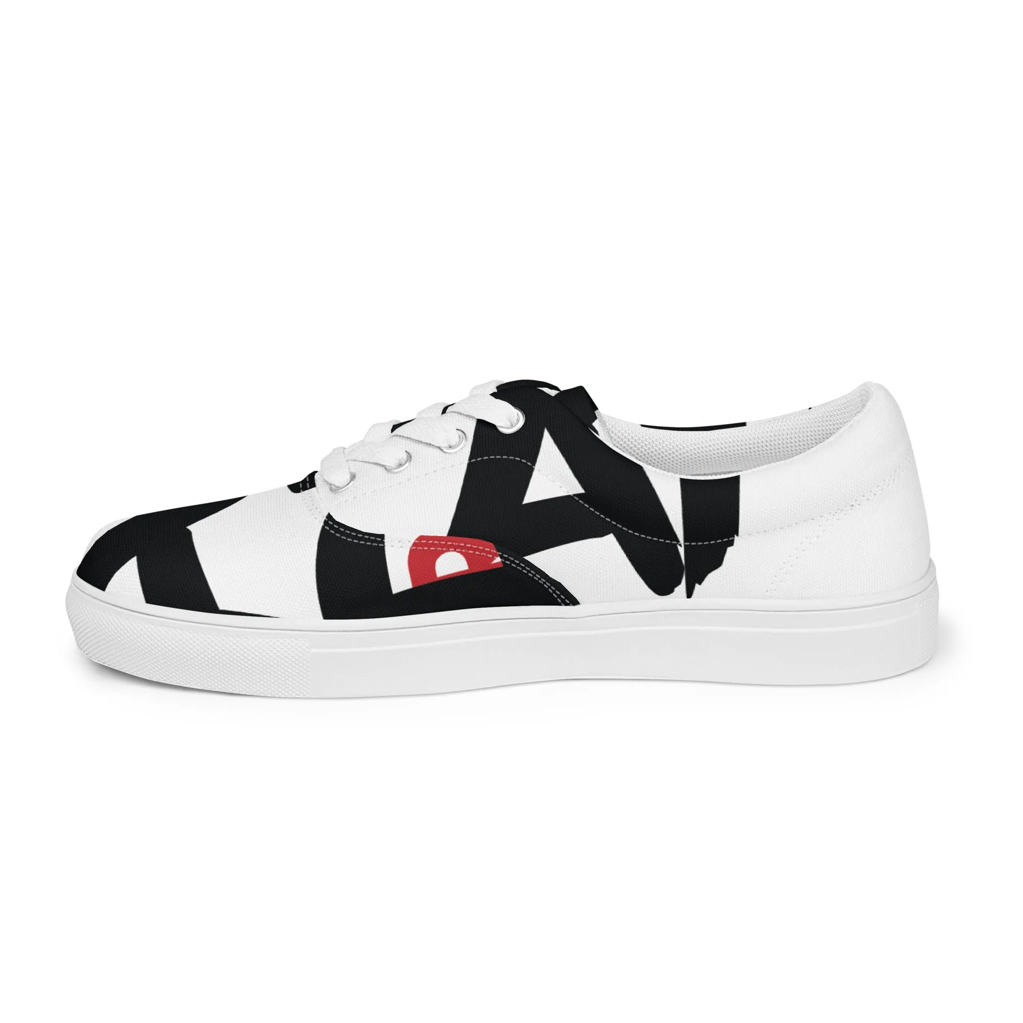 AFRICAN SAMURAI Men’s Lace-Up Canvas Shoes