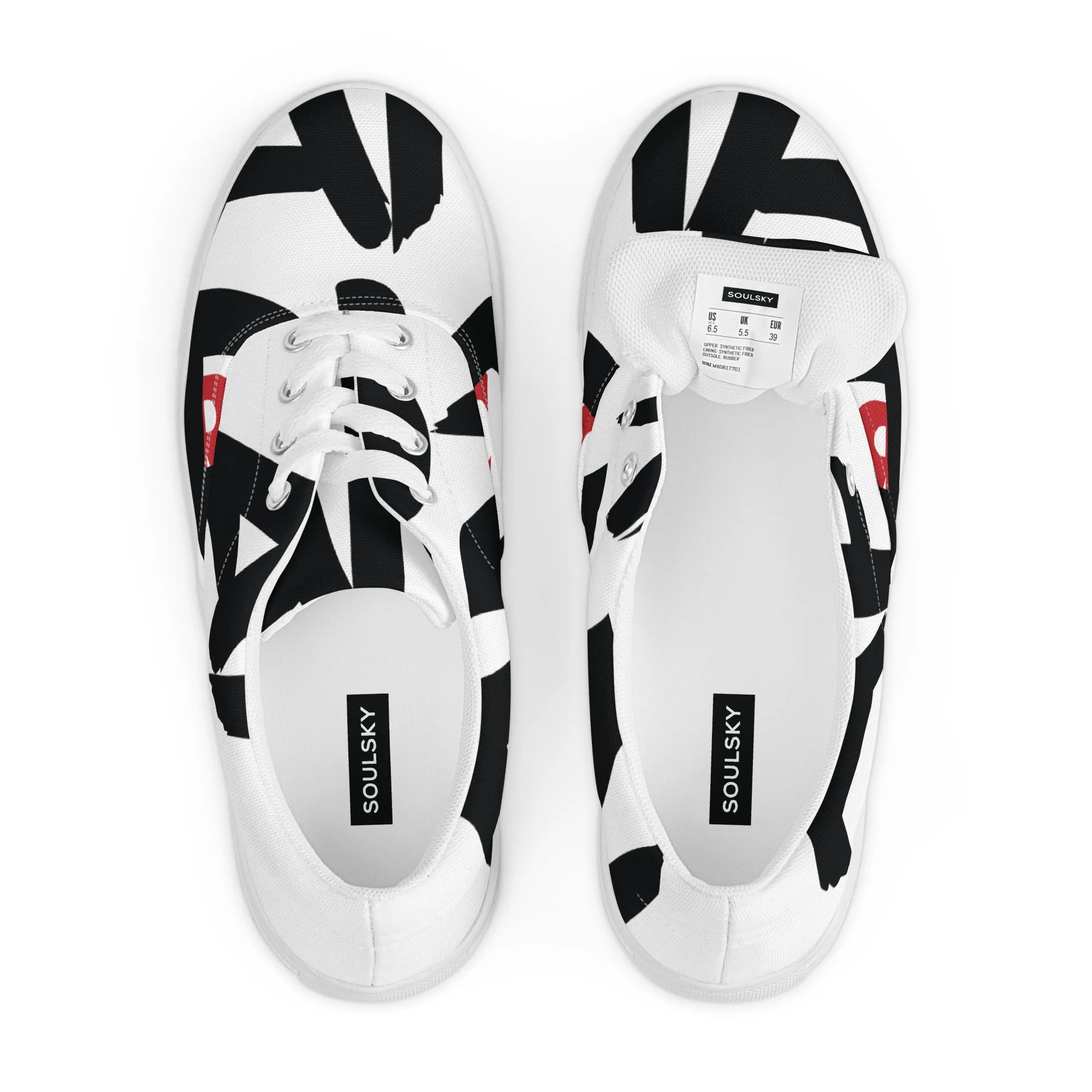 AFRICAN SAMURAI Men’s Lace-Up Canvas Shoes