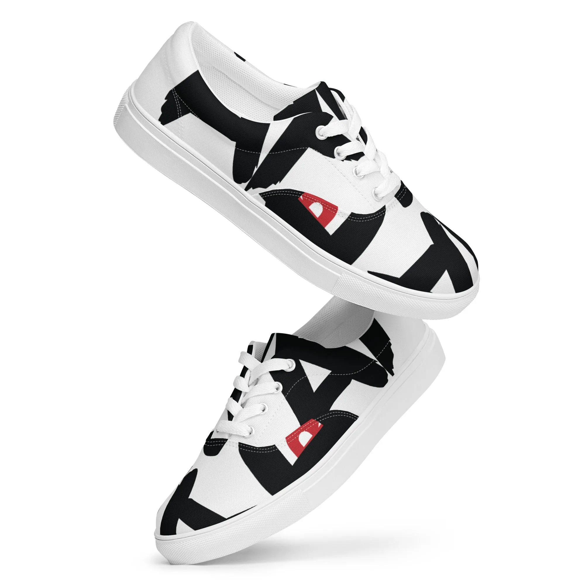 AFRICAN SAMURAI Men’s Lace-Up Canvas Shoes