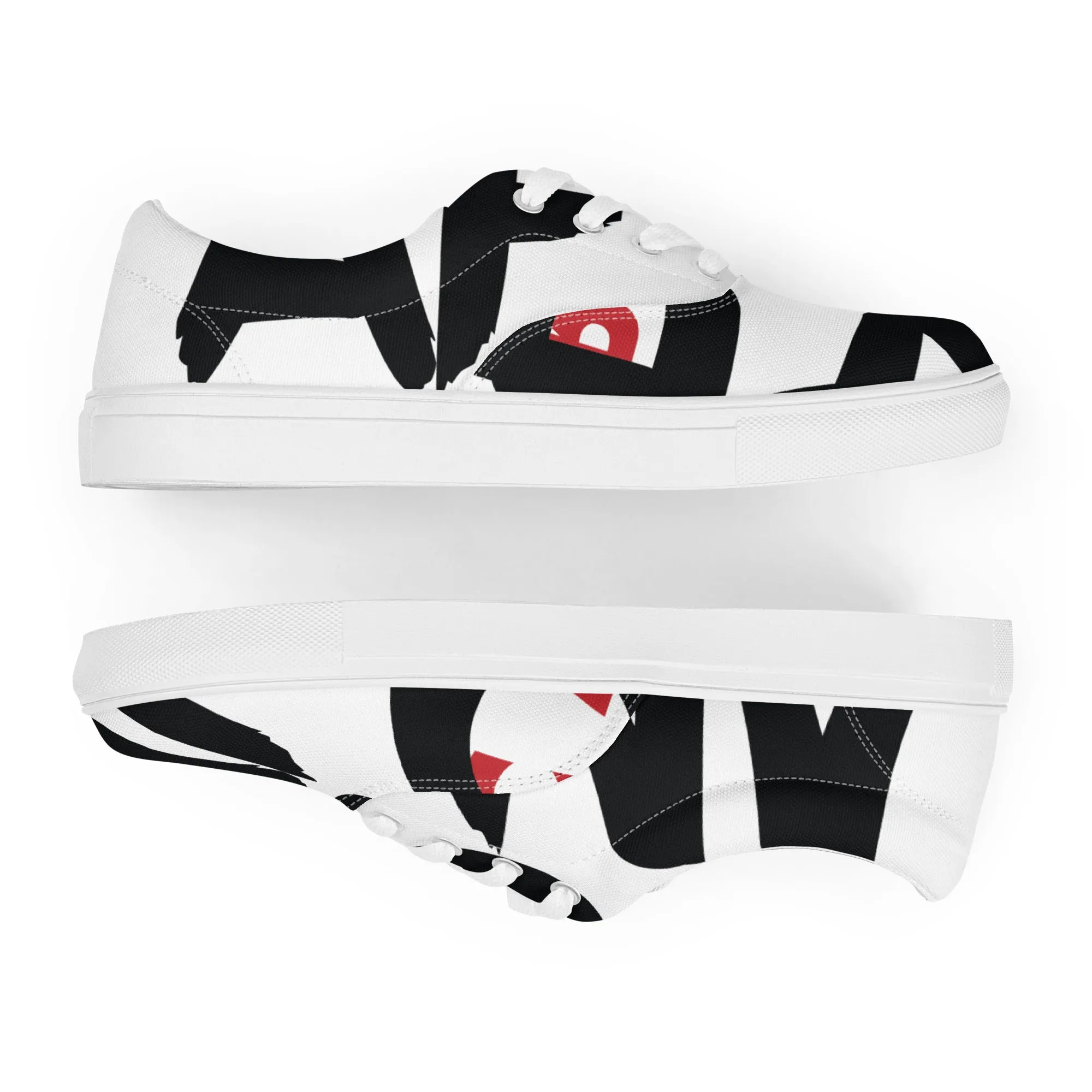 AFRICAN SAMURAI Men’s Lace-Up Canvas Shoes