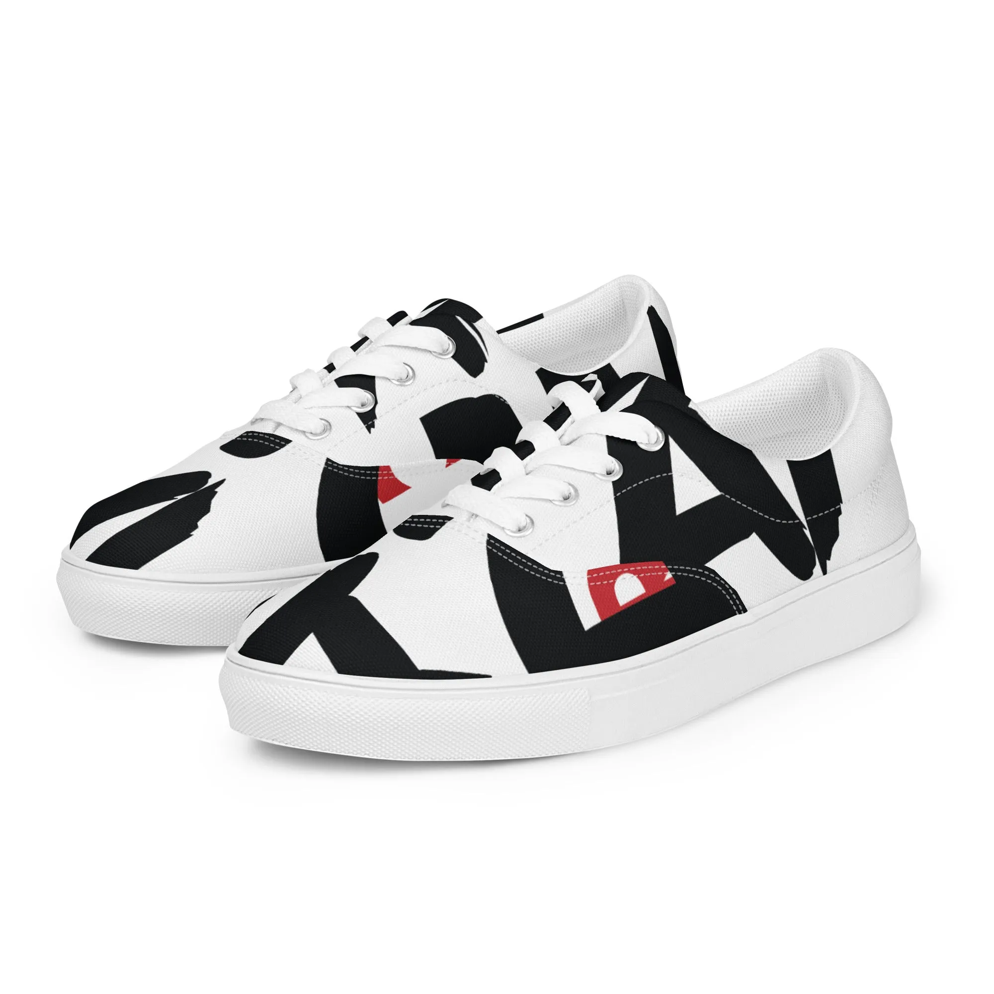 AFRICAN SAMURAI Men’s Lace-Up Canvas Shoes