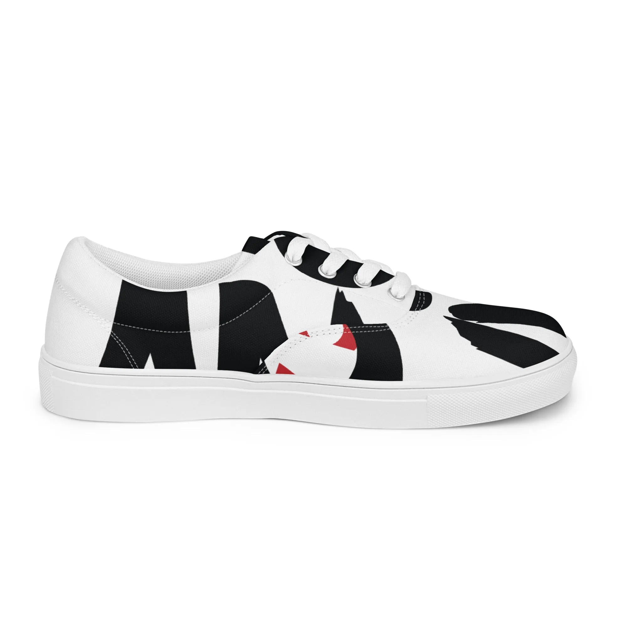 AFRICAN SAMURAI Men’s Lace-Up Canvas Shoes