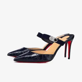 Alligator-Embossed Sandal