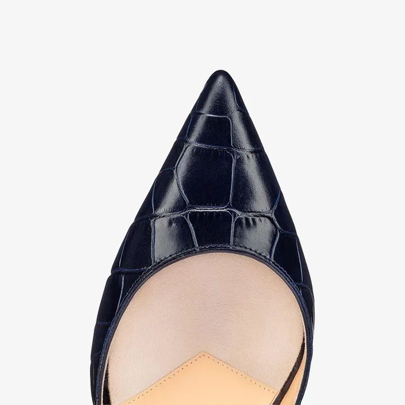 Alligator-Embossed Sandal