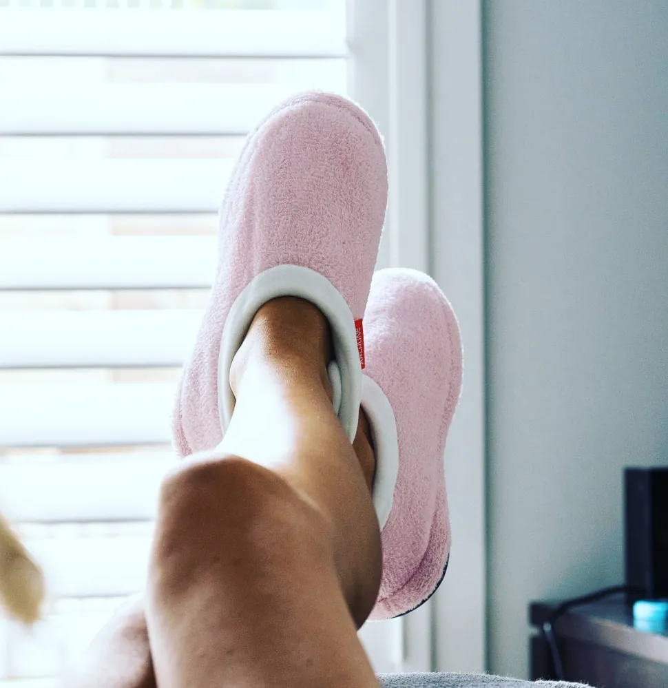 ARCHLINE Orthotic Slippers Closed Scuffs Pain Relief Moccasins - Pink - EUR 39
