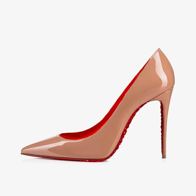 Beige Pumps Sparkling Sole