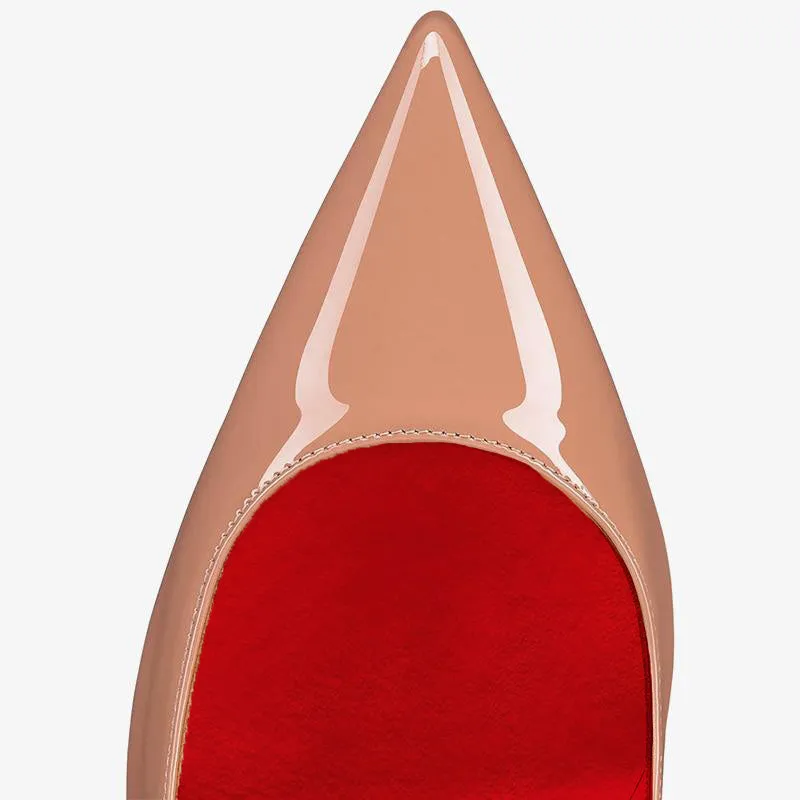 Beige Pumps Sparkling Sole