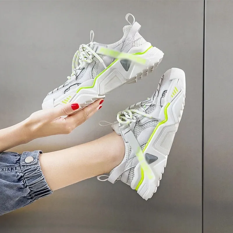 Candy Color Platform Sneakers