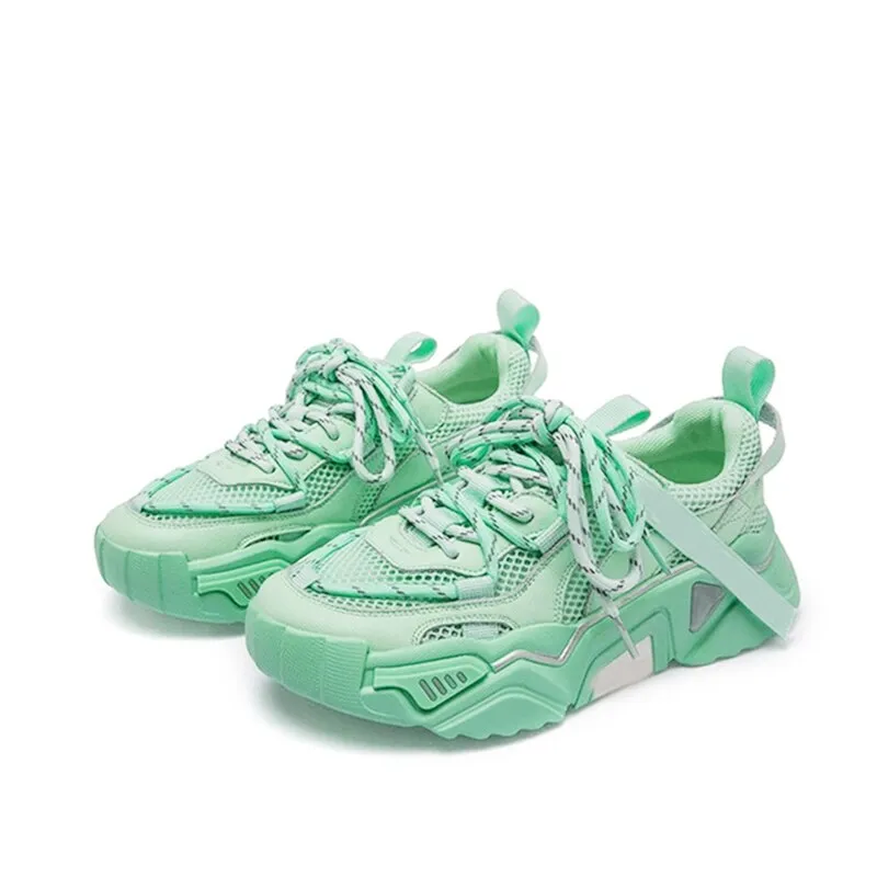 Candy Color Platform Sneakers