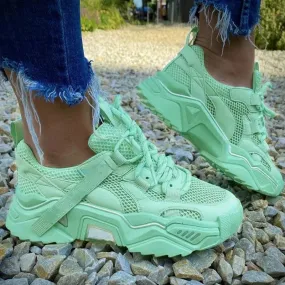 Candy Color Platform Sneakers