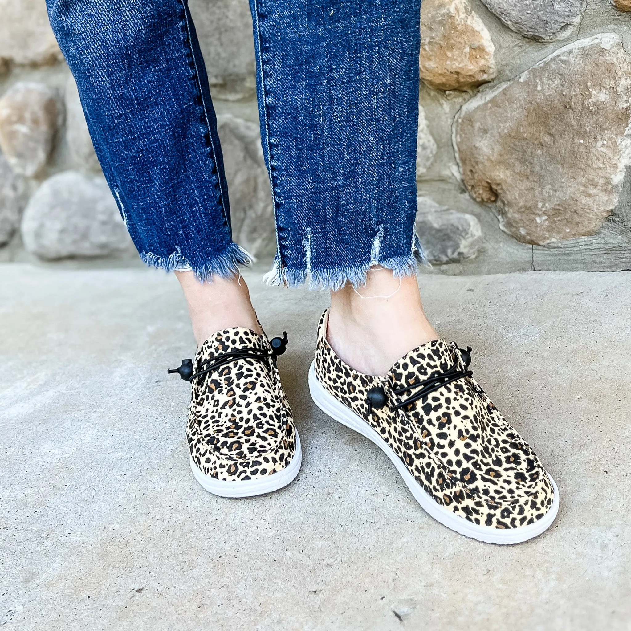 Corkys Women's Kayak Slip On Sneaker - Leopard