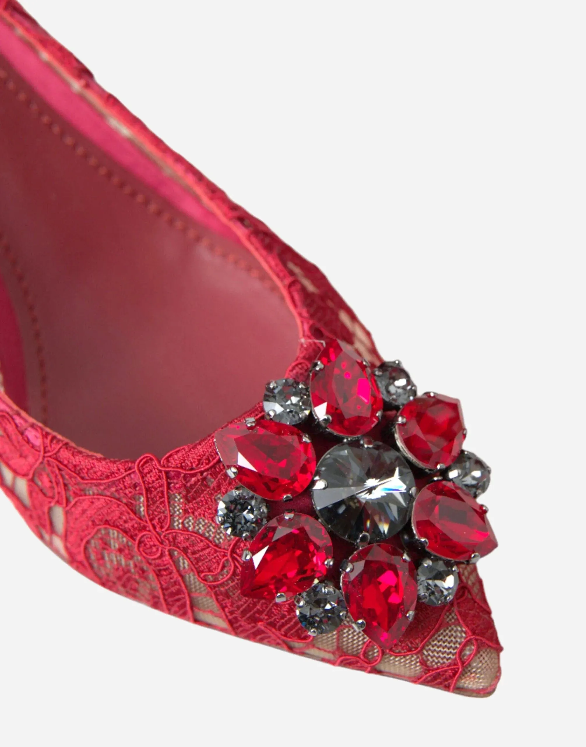 Embellished Lace Rosa Pumps 60