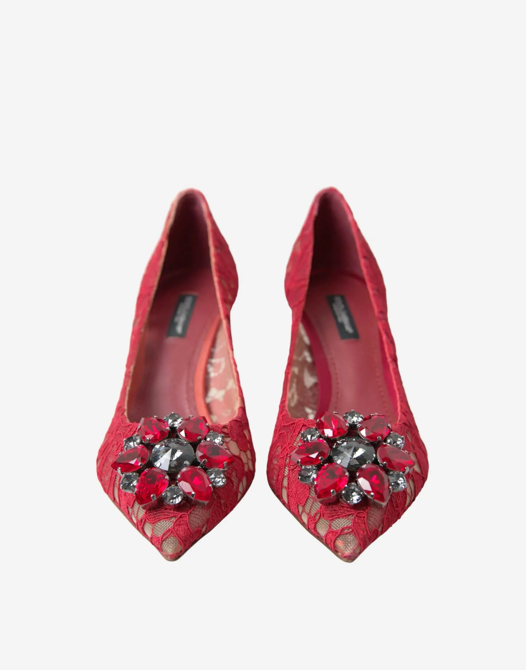Embellished Lace Rosa Pumps 60