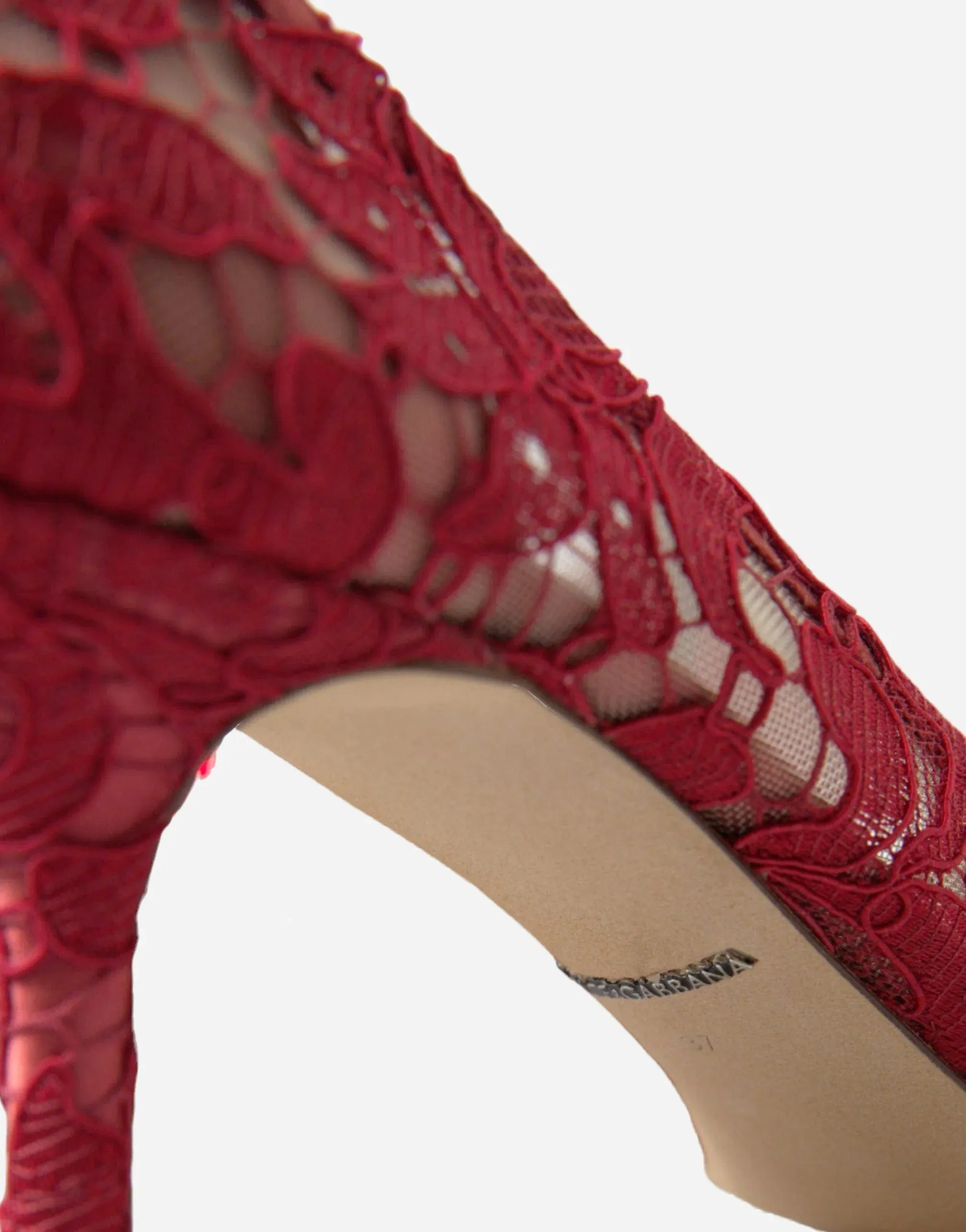 Embellished Lace Rosa Pumps 60