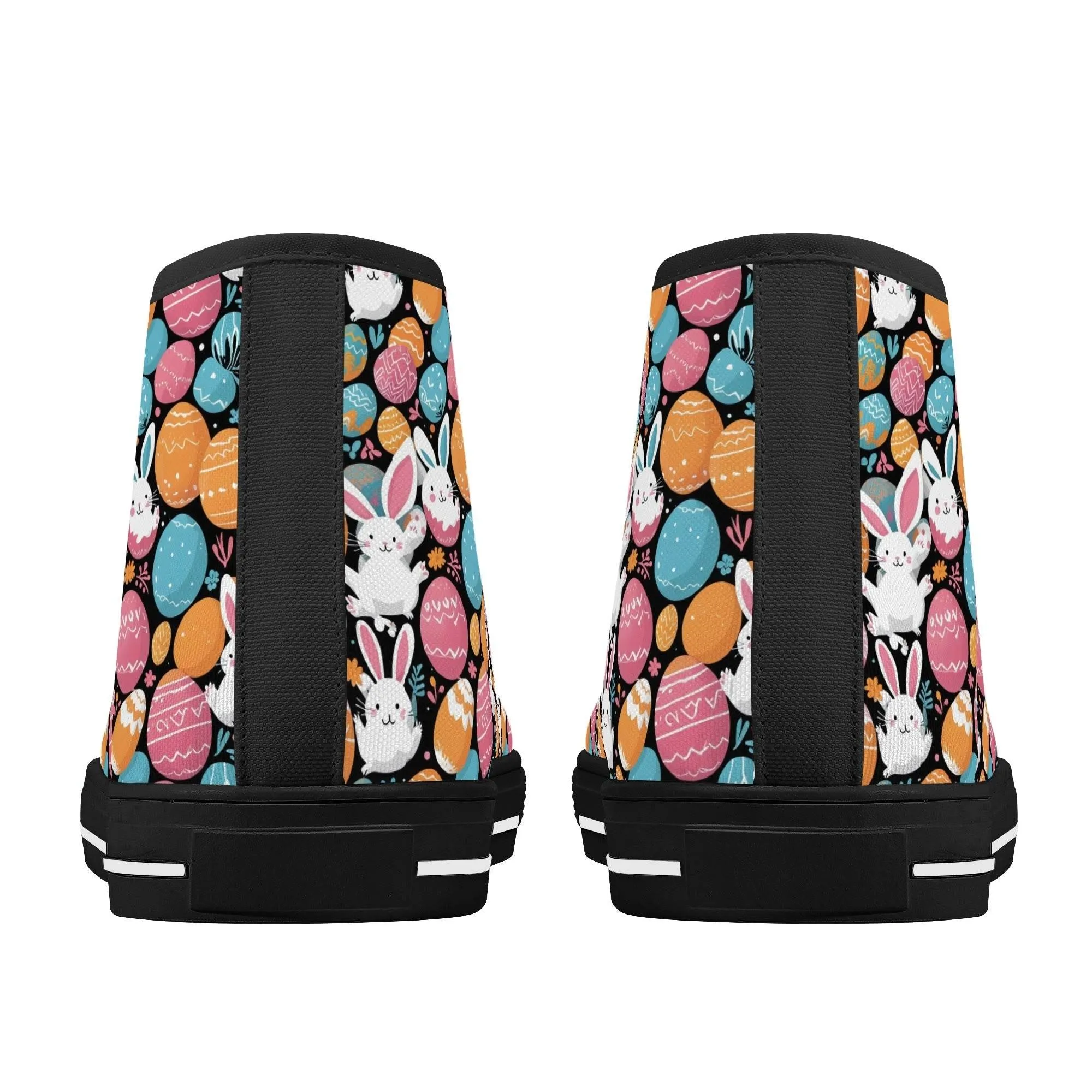 Fun Bunny Womens High Top Canvas Shoes