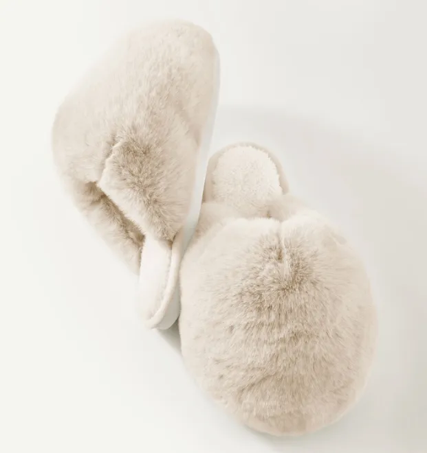 GC Faux Fur Bubble Slippers