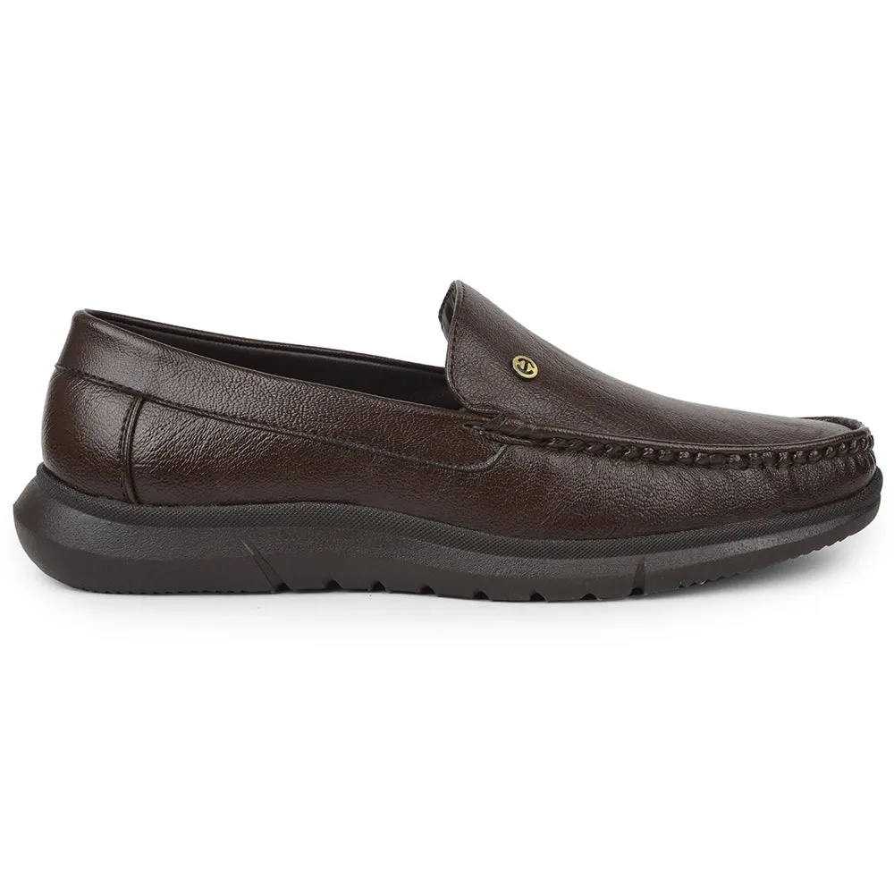 Healers Brown Formal Loafers For Men VSL-3 By Liberty