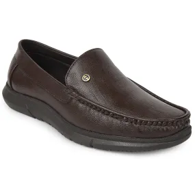 Healers Brown Formal Loafers For Men VSL-3 By Liberty