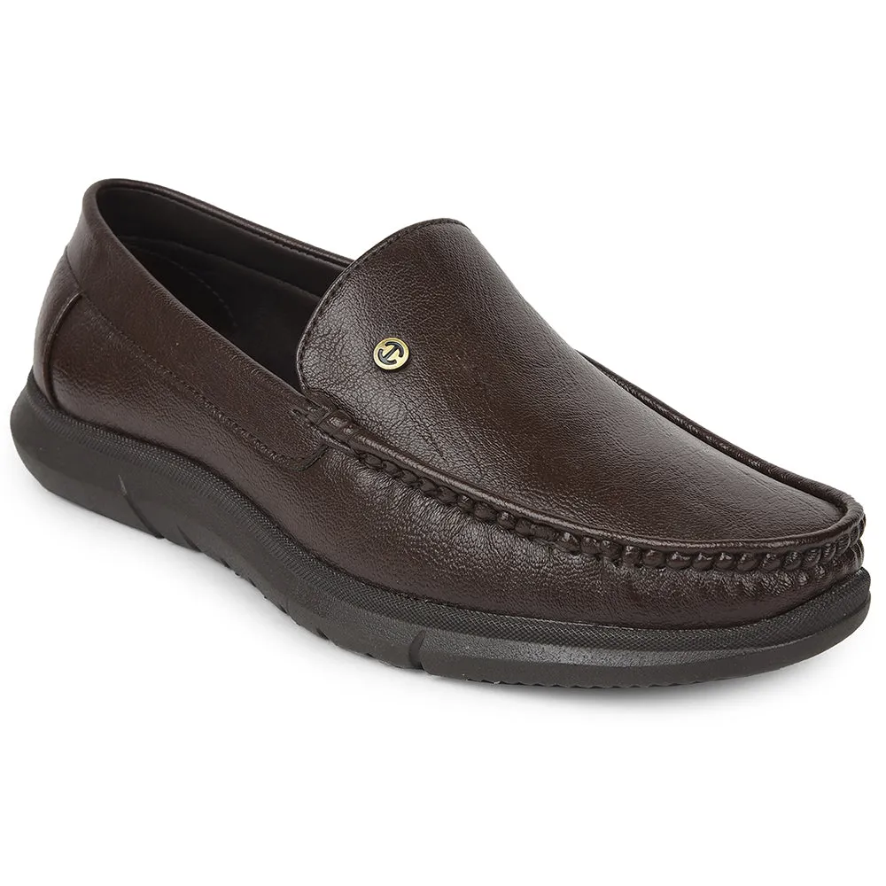 Healers Brown Formal Loafers For Men VSL-3 By Liberty
