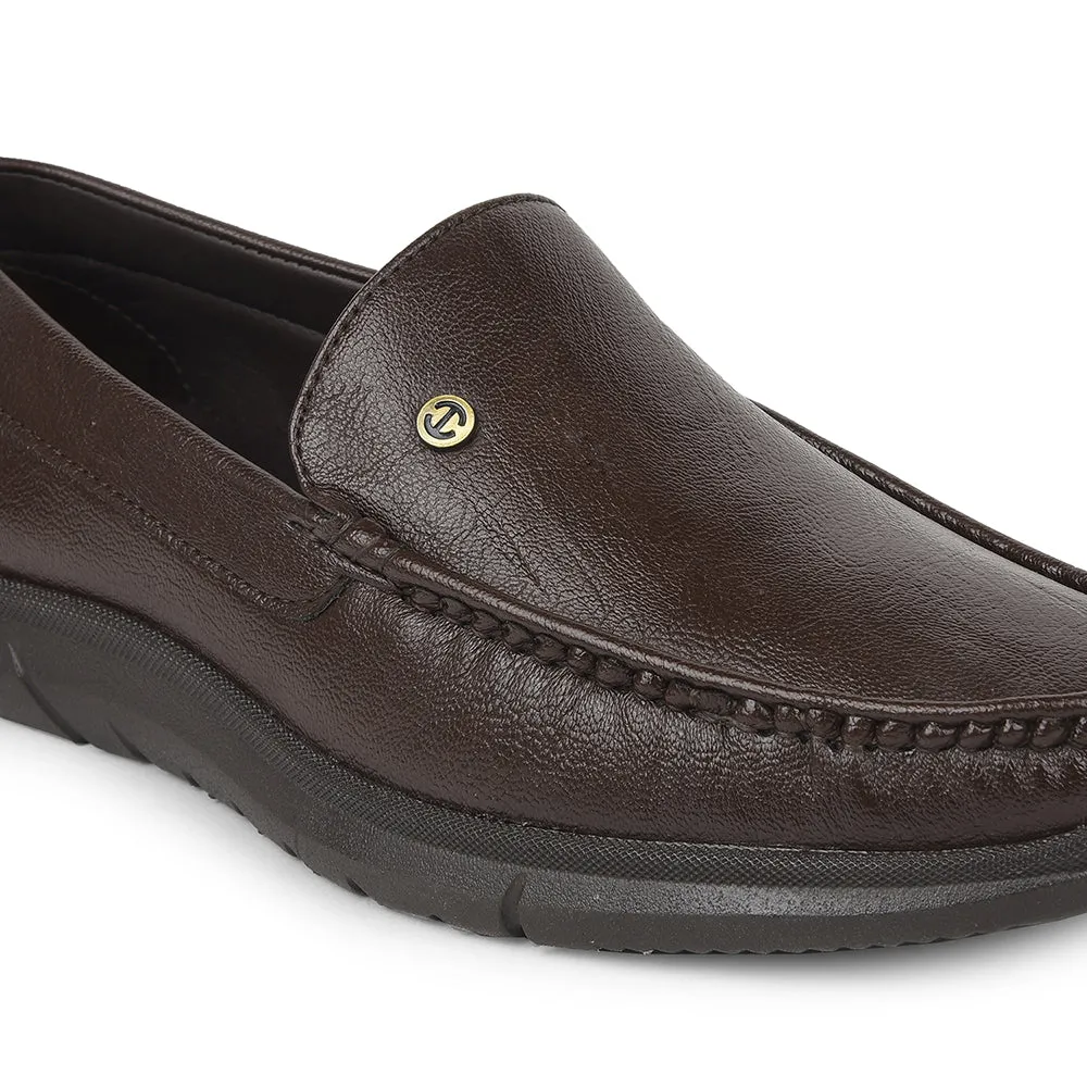 Healers Brown Formal Loafers For Men VSL-3 By Liberty