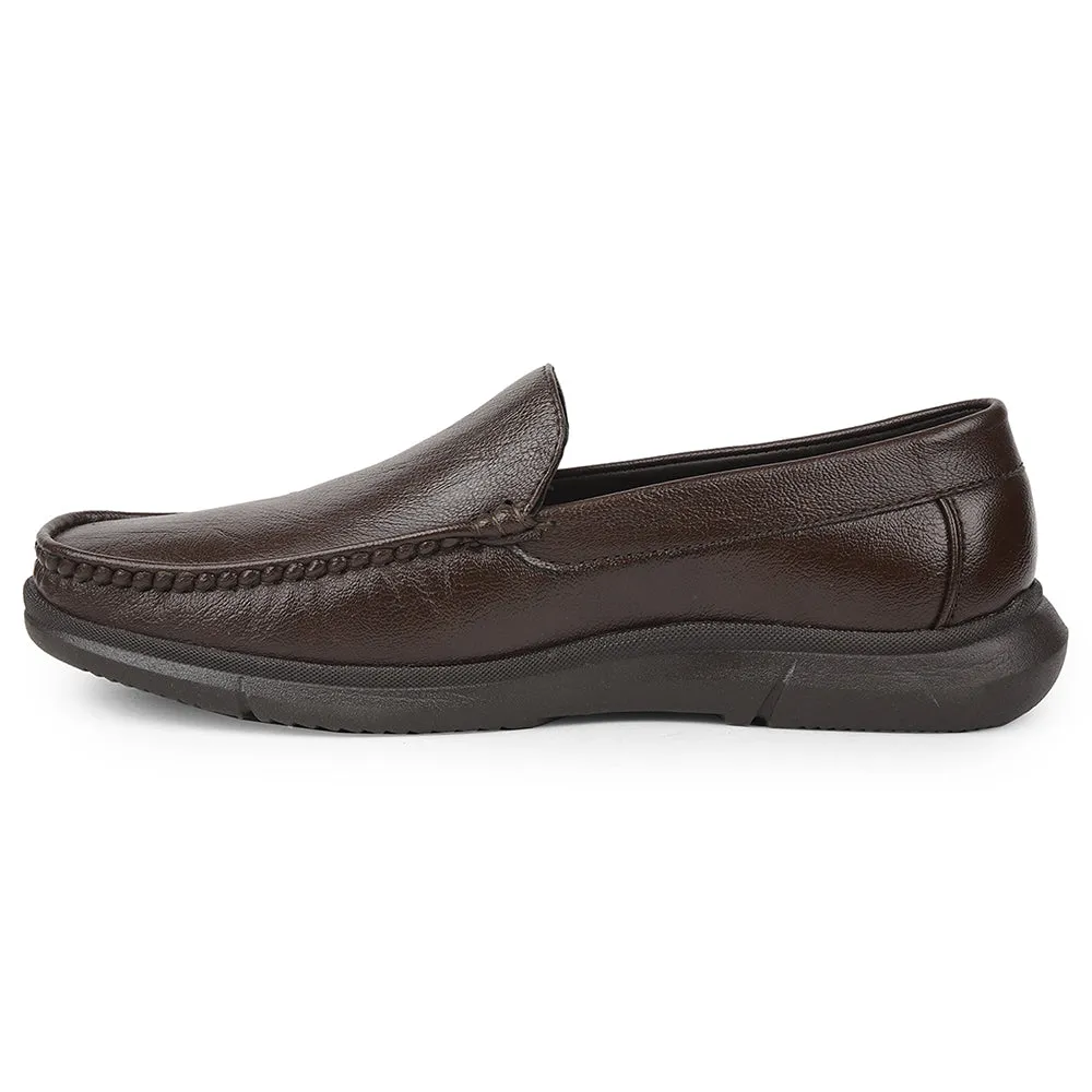 Healers Brown Formal Loafers For Men VSL-3 By Liberty