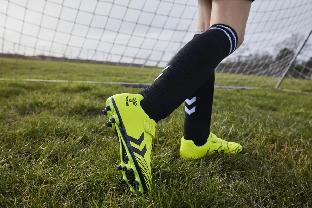 hummel Top Star Jr FG Soccer Cleats (safety yellow)