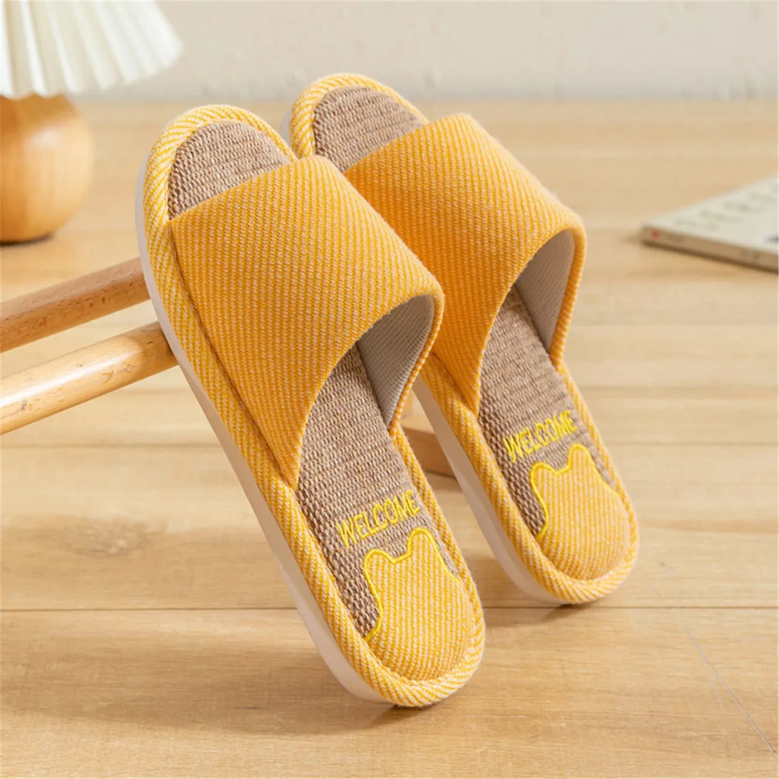 Isla - Comfortable Indoor Linen Slippers for Women