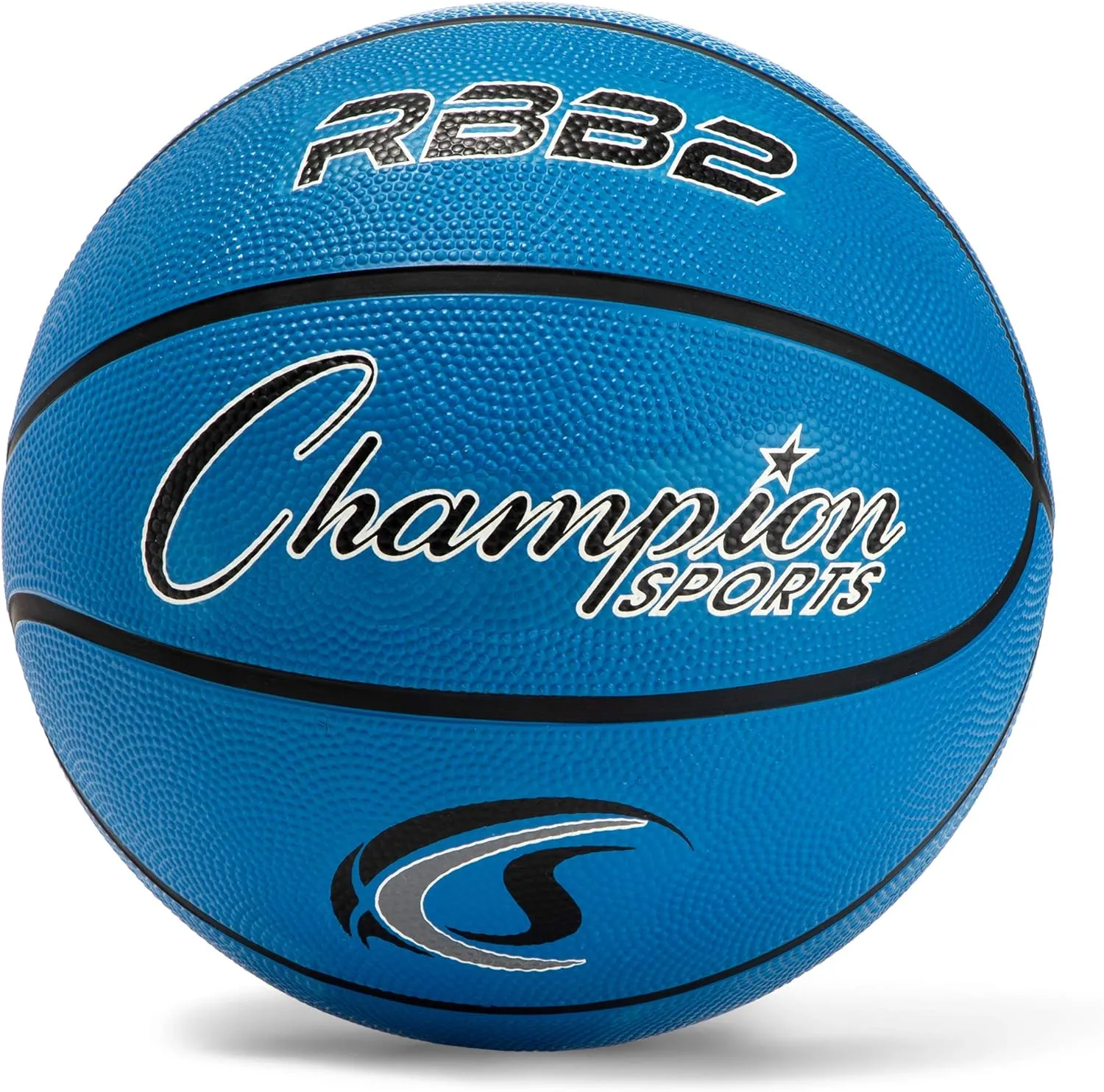 Junior Size 5 Rubber Basketball, Blue