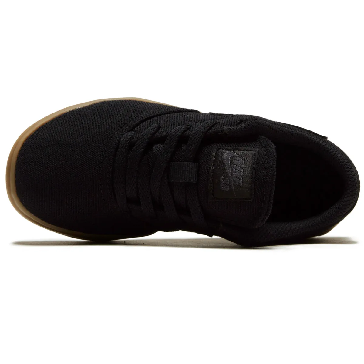 Nike SB Youth Check Canvas Shoes - Black/Black/Gum Light Brown