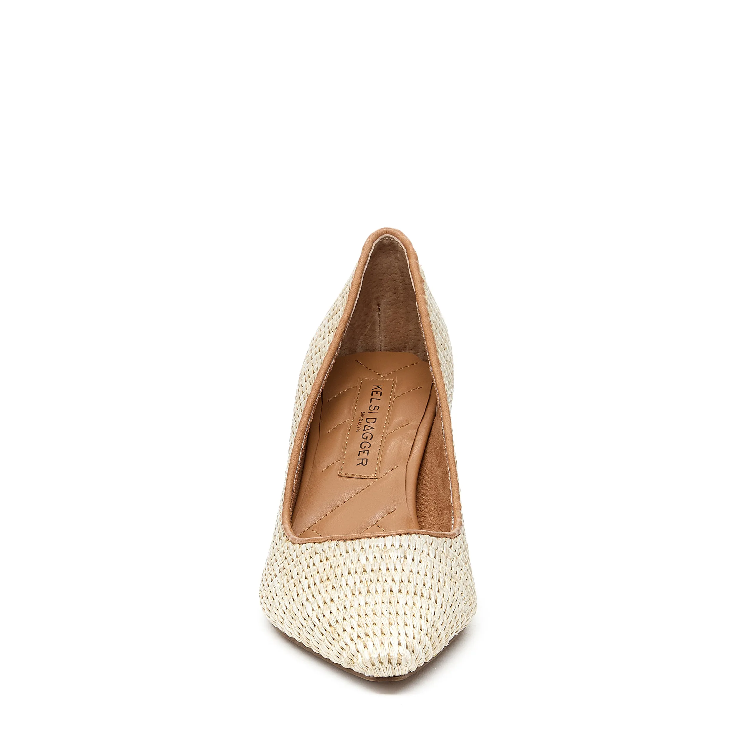 Pump Natural Raffia Heels