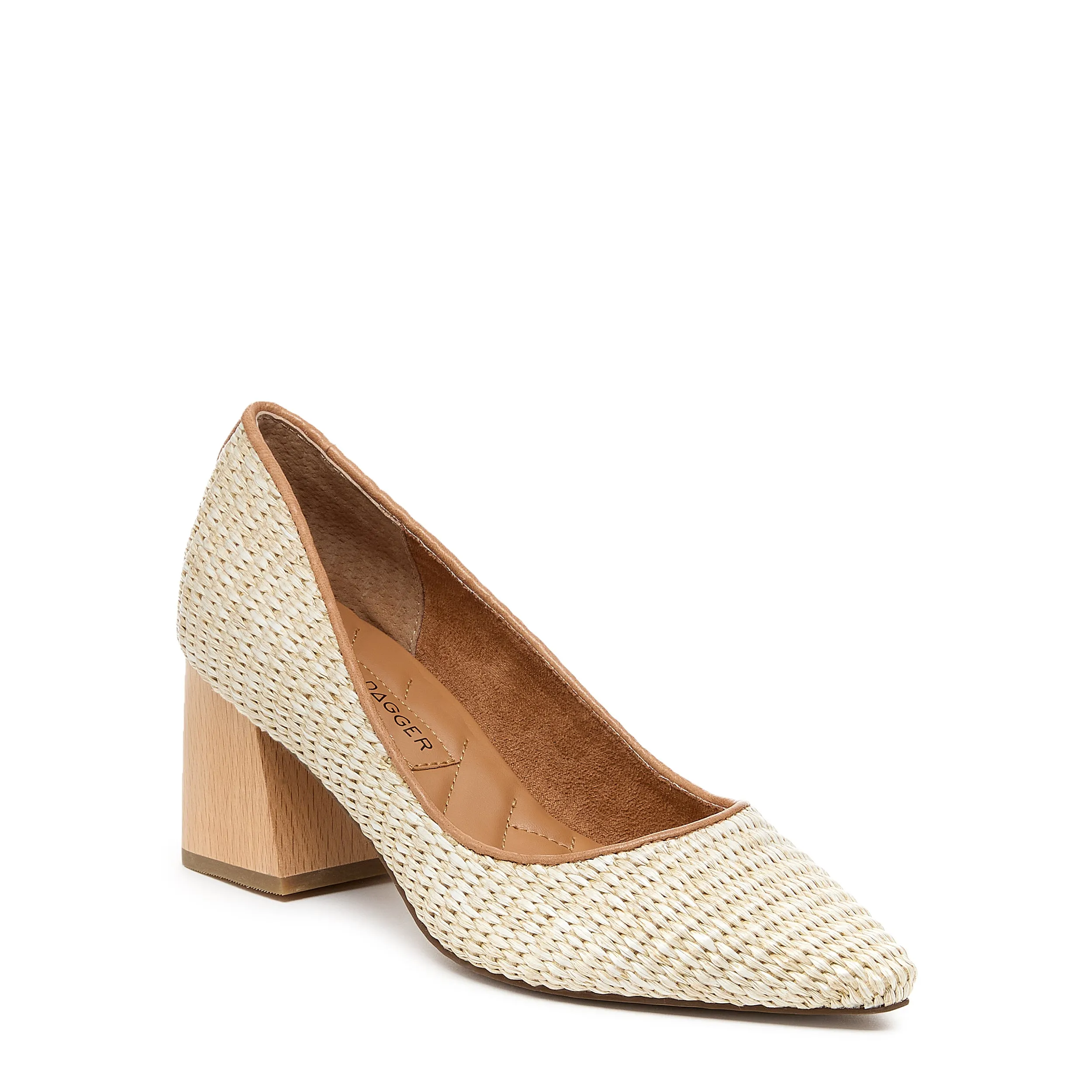 Pump Natural Raffia Heels