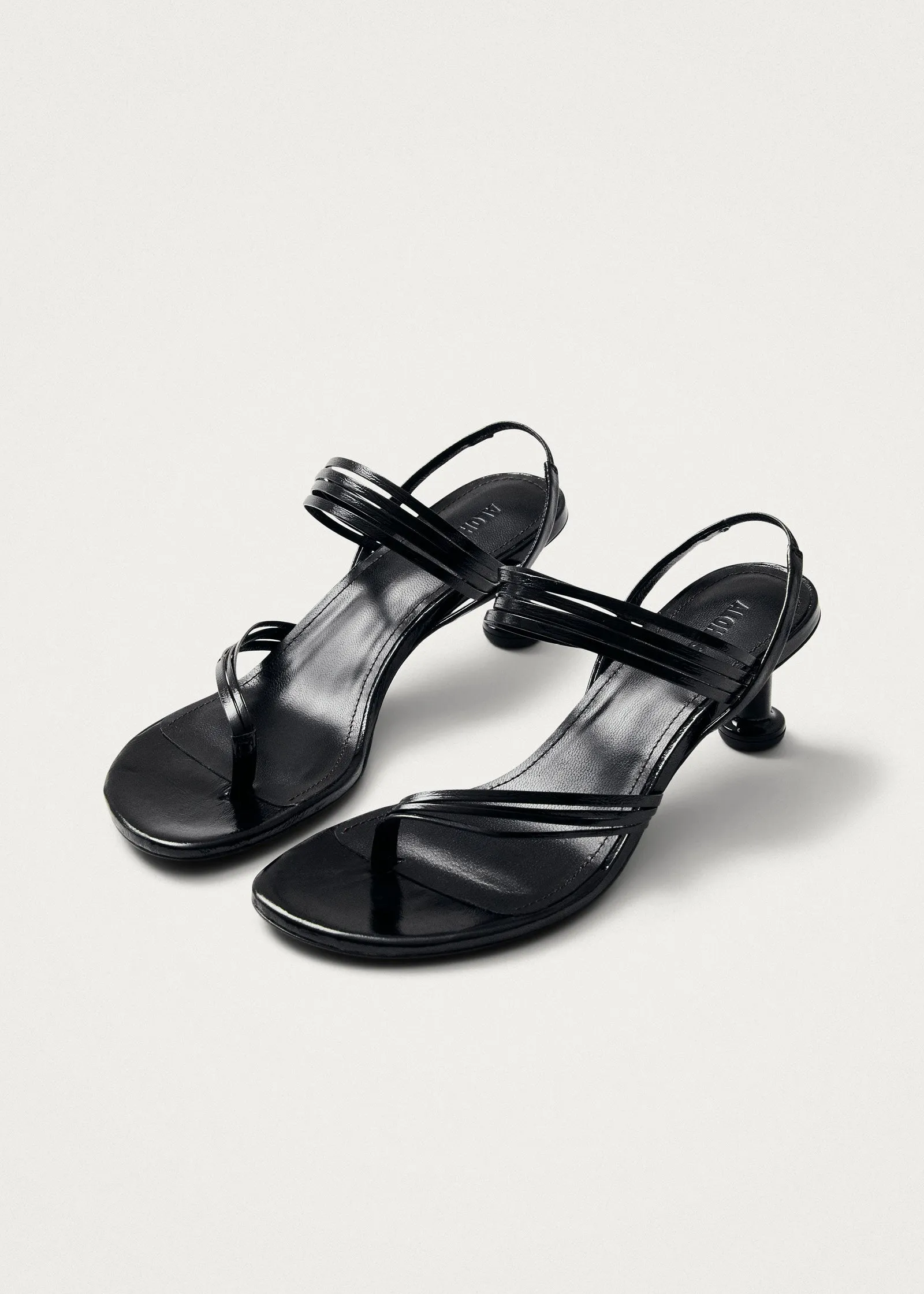 Salsa Black Leather Sandals