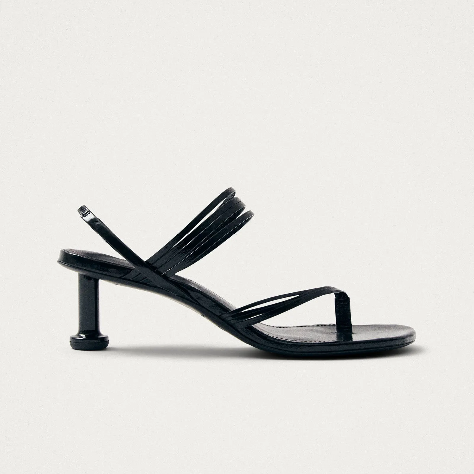 Salsa Black Leather Sandals