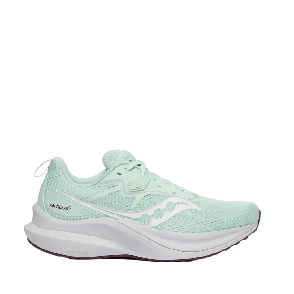 Saucony Women's Tempus 2 Running Shoes in Jade/Eggplant