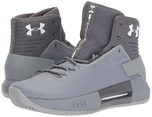 Under Armour Men's Team Drive 4 Basketball Shoe, Steel (106)/Graphite, 10