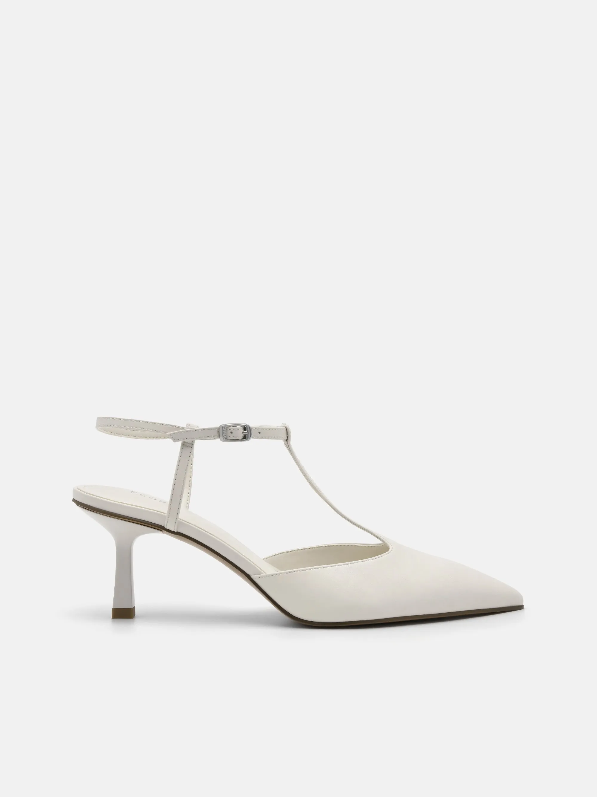 Vika Leather Heel Pumps