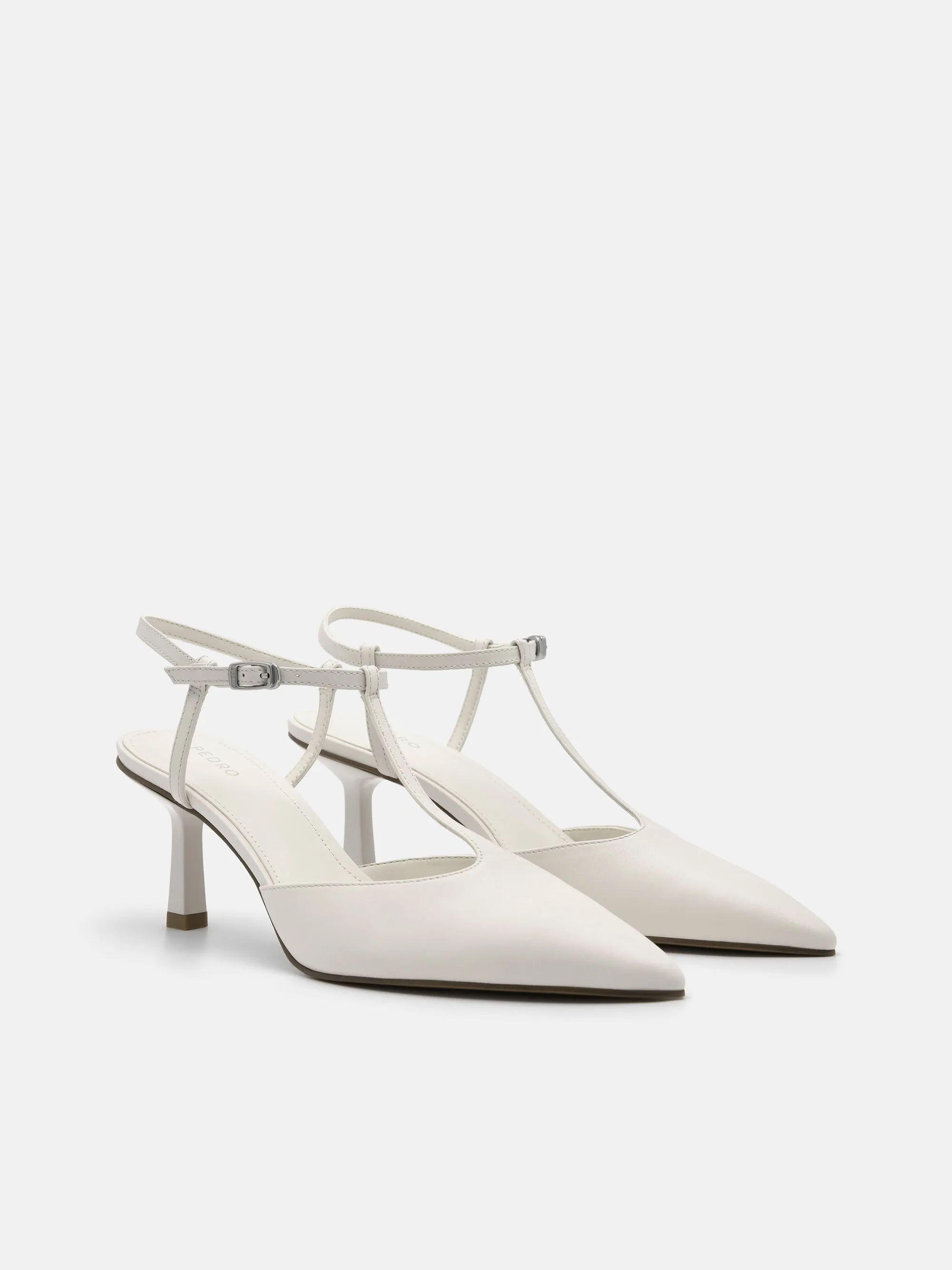 Vika Leather Heel Pumps