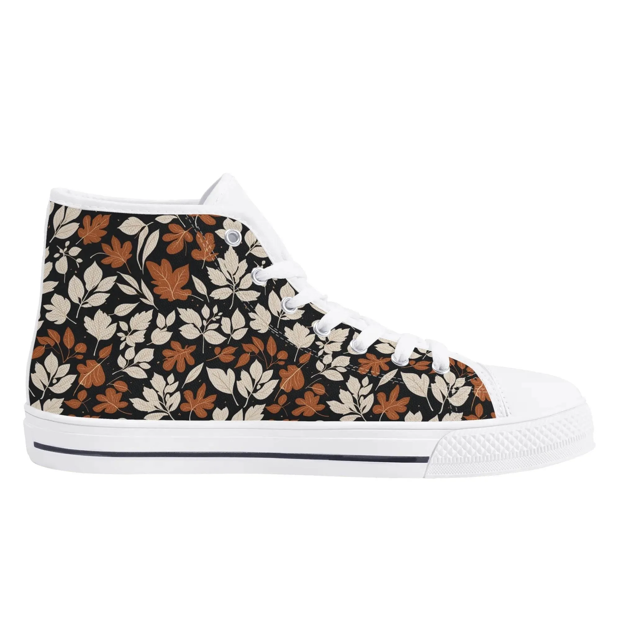 Womens Rubber High Top Dark Autumn Canvas Shoes