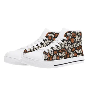 Womens Rubber High Top Dark Autumn Canvas Shoes